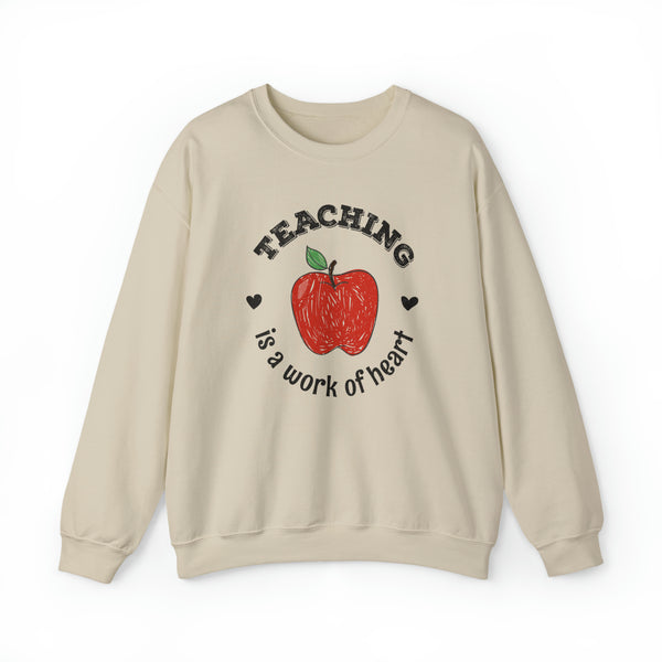 Teaching is a work of heart - Crewneck Sweatshirt