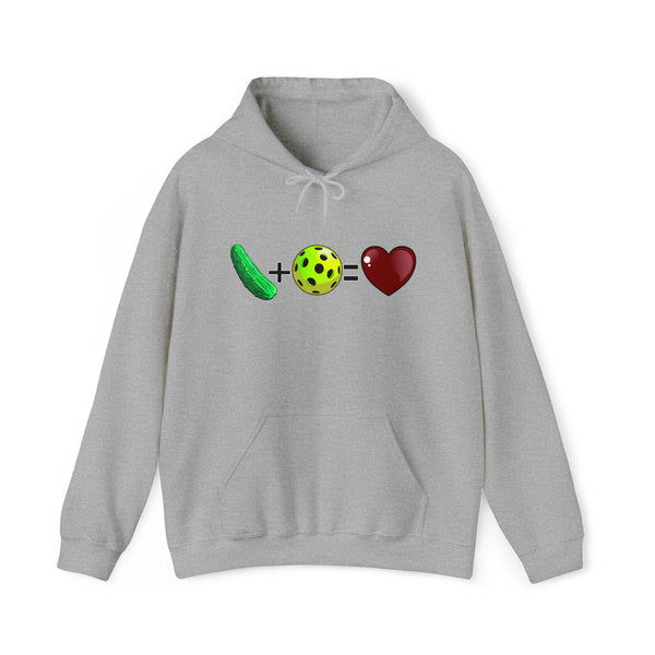 pickleball equals love - Hooded Sweatshirt