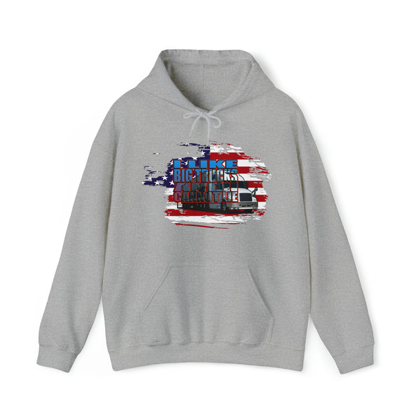 I like Big Trucks- Hooded Sweatshirt